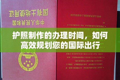 濮阳护照制作的办理时间，如何高效规划您的国际出行