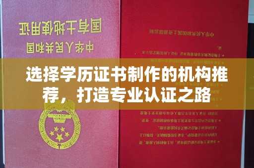濮阳选择学历证书制作的机构推荐，打造专业认证之路