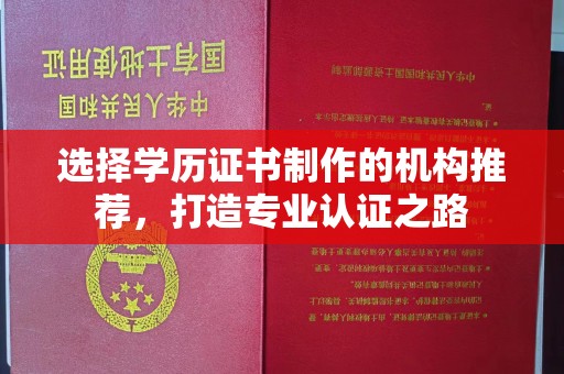 濮阳选择学历证书制作的机构推荐，打造专业认证之路