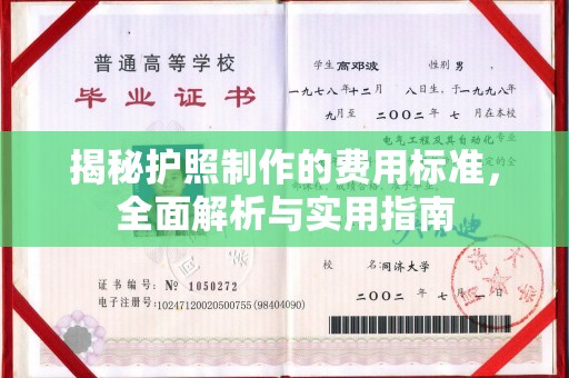 濮阳揭秘护照制作的费用标准，全面解析与实用指南