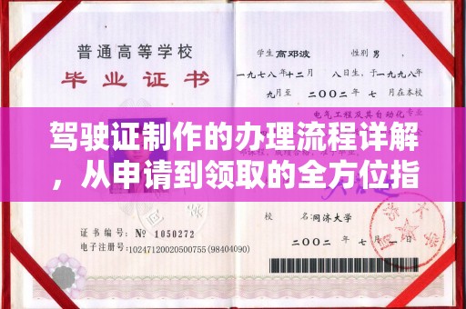 濮阳驾驶证制作的办理流程详解，从申请到领取的全方位指南