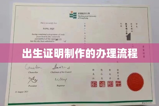 濮阳出生证明制作的办理流程